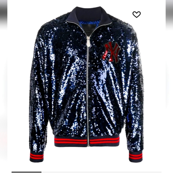Philipp Plein Other - Philipp Plein sequined NY Yankees jacket size M